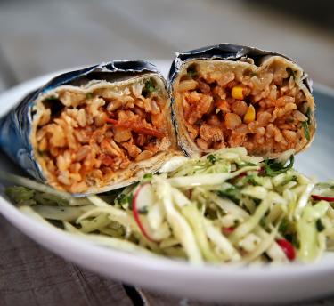 Chicken burrito